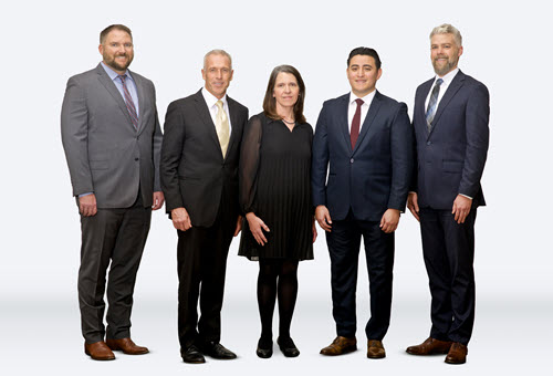 The Commercial Banking Team of Woodforest National Bank in North Dallas (pictured from left to right): Christopher (JT) Thompson, Sr. Vice President, Relationship Manager; William (Bill) Ragle, Executive Vice President, North Dallas Market Executive; Kim Hays, Sr. Vice President, Portfolio Manager; Mark Marquez, Assistant Vice President, Portfolio Manager; Cameron Johnson, Assistant Vice President, Commercial Associate (not pictured: Lee Farr, Sr. Vice President, Relationship Manager).