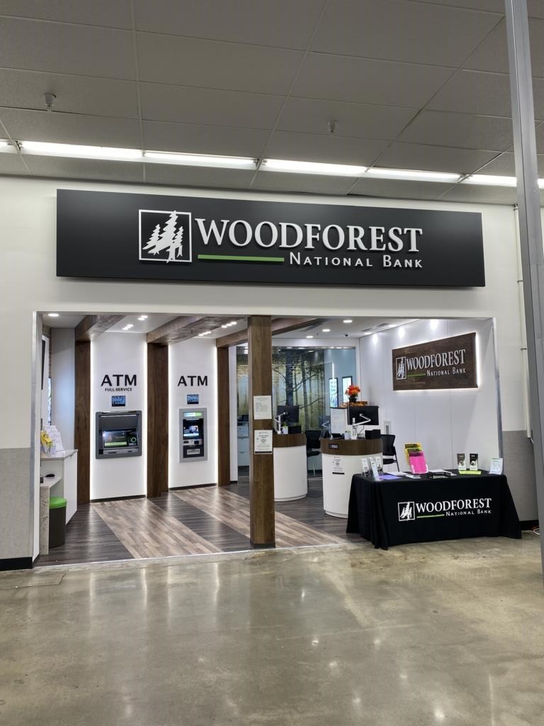 Our bank location inside Walmart at 3900 Morse Rd., Columbus, OH. Pictured are Vance Steele, Market Manager, William Cole, Branch Manager, Joshua Quargraine, Retail Banker and Charlie Pollitt, Regional Manager.