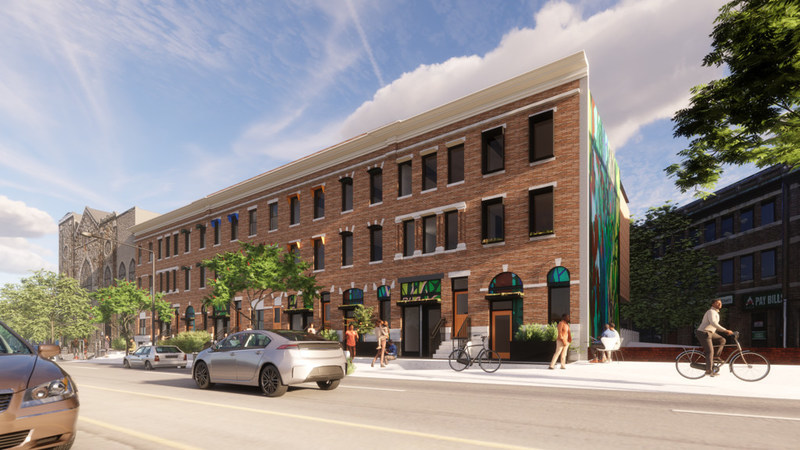 Baltimore’s  first zero-energy multifamily development, with investment from  Woodforest CEI-Boulos Opportunity Fund, supports Penn North community  vision for affordable housing, small business and nonprofit space.