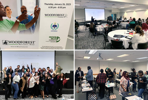 North Texas Entrepreneur Education and Training Center, Southern Dallas Progress Community Development Corporation, and Woodforest National Bank’s Ideas 2 Action workshop series helped aspiring entrepreneurs advance their small business ideas.