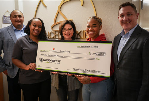 DreamSpring and Woodforest National Bank are working together to provide access to $1.5 million in debt capital to low- and moderate-income small business entrepreneurs.