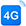 Logo of the 4G network