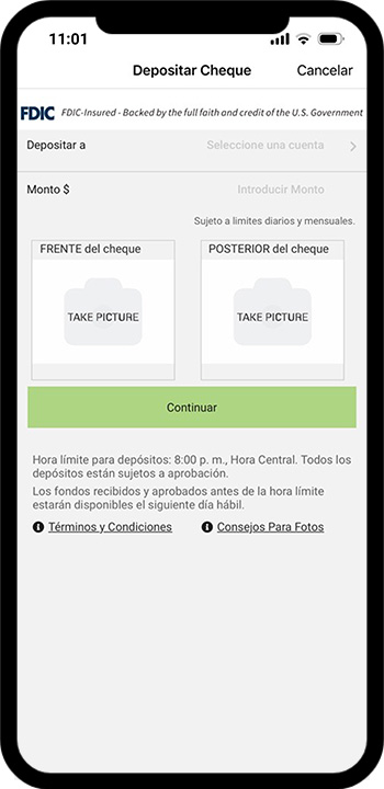 Mobile Deposit Spanish